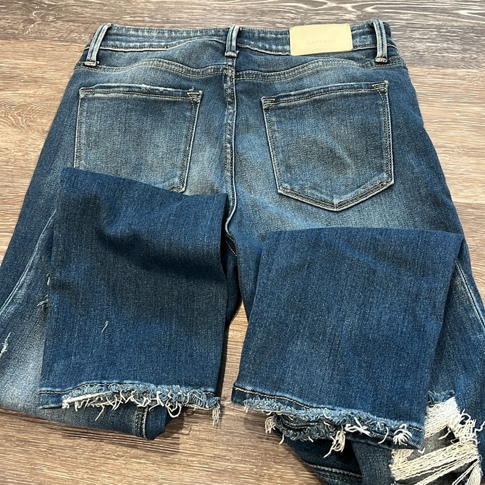 Artemis Vintage Distressed Straight Leg Jeans - Picture 13 of 15
